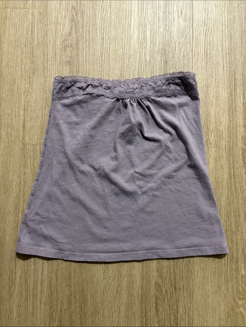 Brandy Melville Lavender Lace-Trim Tube Top